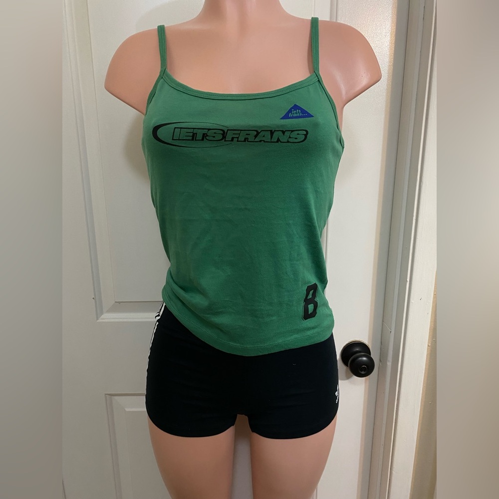 NWT Urban outfitters Iets Frans Corey sporty cam green tank top